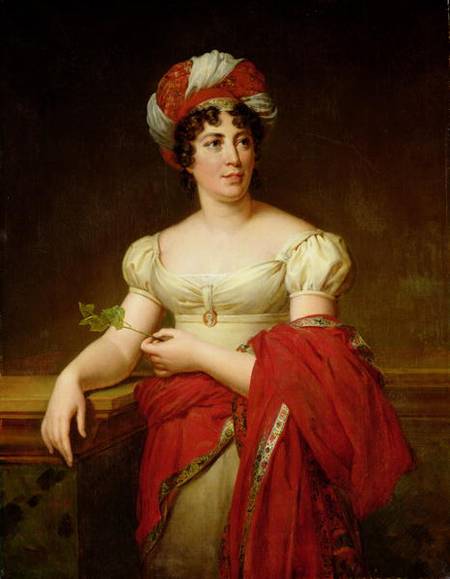Portrait of Madame de Stael (1766-1817) od Anne-Louis Girodet de Roucy-Trioson