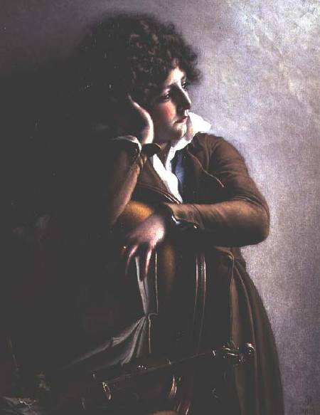 Portrait of Romainville-Trioson od Anne-Louis Girodet de Roucy-Trioson