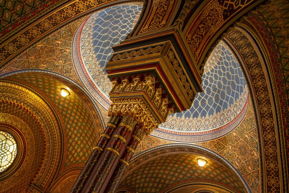 Ceiling of the Spanish Synagogue in Prague od Anne Ponsen