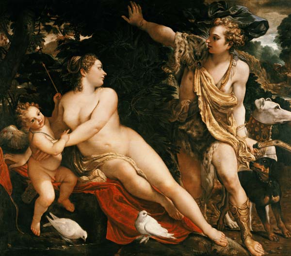 Adonis finds Venus. od Annibale Carracci