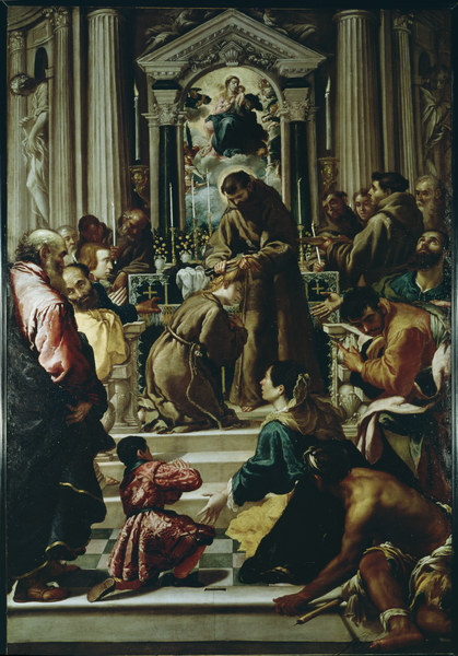 A.Carracci, Franz und Klara von Assisi od Annibale Carracci
