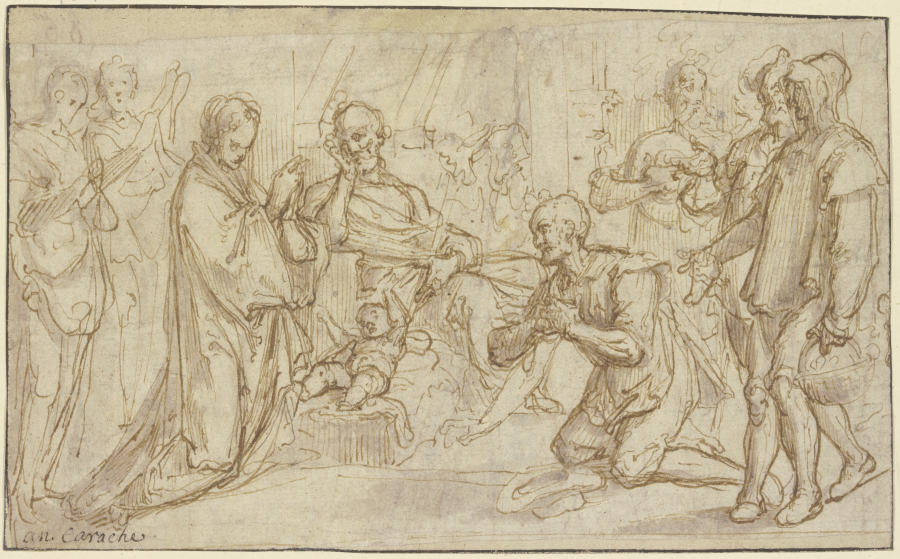 Adoration of the shepherds od Annibale Carracci