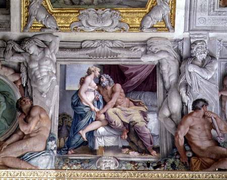The 'Galleria di Carracci' (Carracci Hall) detail of Jupiter and Juno od Annibale Carracci