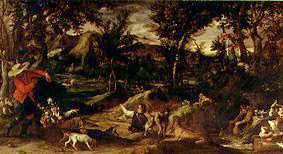 The hunting. od Annibale Carracci