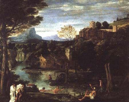 Landscape with Bathers od Annibale Carracci