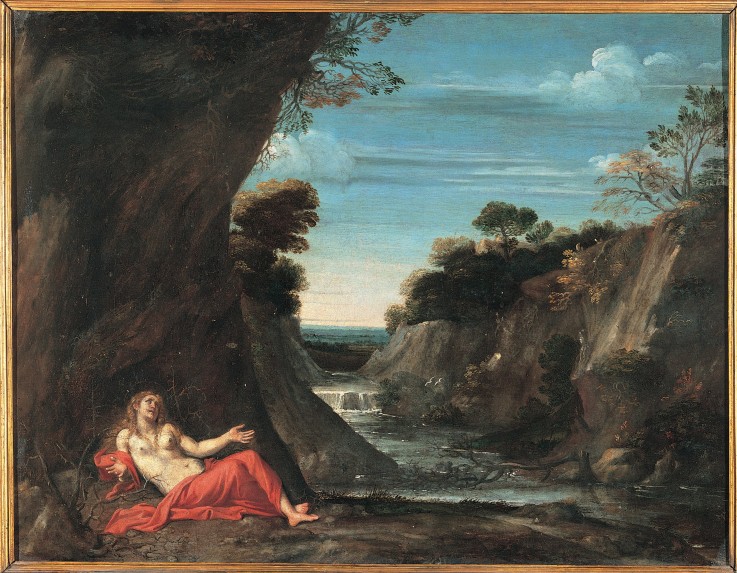 Landscape with the penitent Magdalene od Annibale Carracci
