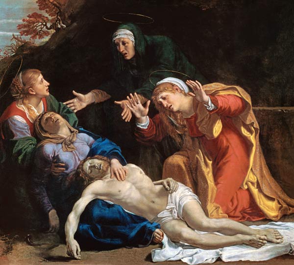 The Dead Christ Mourned ('The Three Maries') od Annibale Carracci