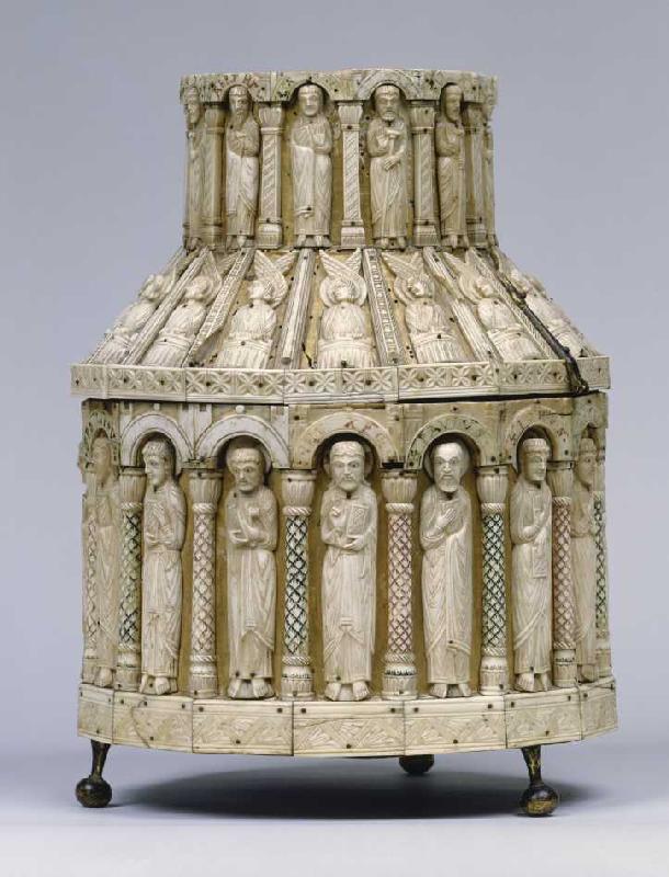 Apostel, Engel, und Propheten (,Grosses' Turmreliquar). 1. Hälfte 13. Jh. od Anonym Romanisch