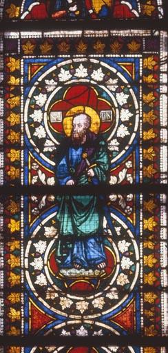 Assisi,Glasfenster, Apostel Paulus