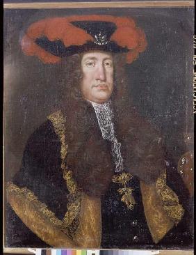 Portrait emperor Karls VI. (1685-1740) out of the house goods castle, king of Hungary and Spain