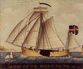 Illustration of the Ship "The Good Hope"