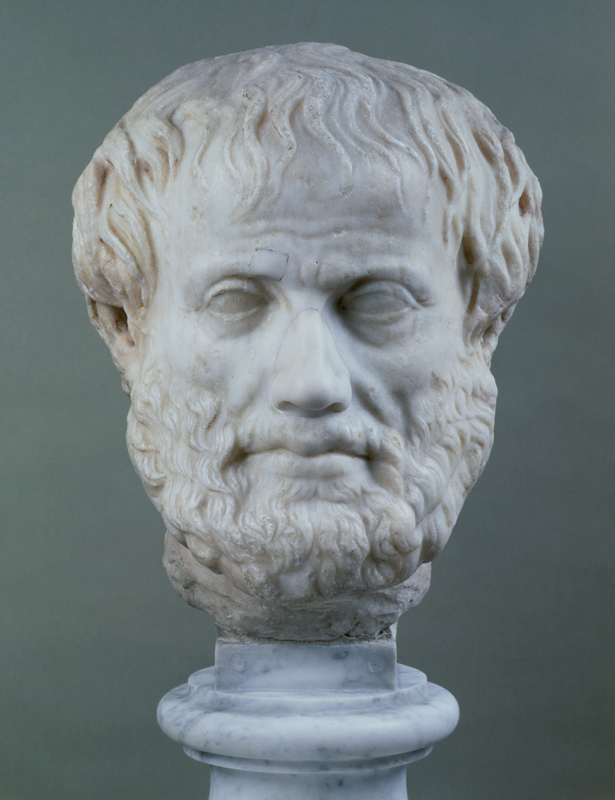 Marble head of Aristotle (384-322 B.C.) od Anonymous