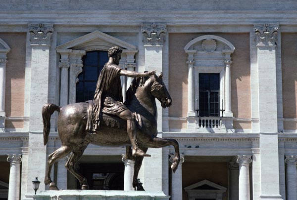 Equestrian Statue of Marcus Aurelius (AD 161-180) (photo) od Anonymous