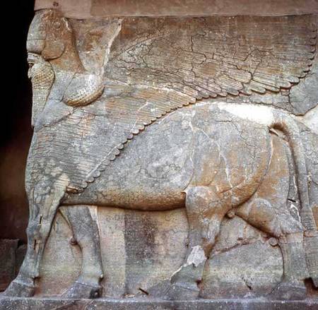 Bas-relief of an anthropomorphic bull od Anonymous