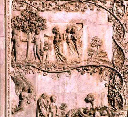 Bas-relief panel depicting scenes from Genesisfrom the lower facade od Anonymous