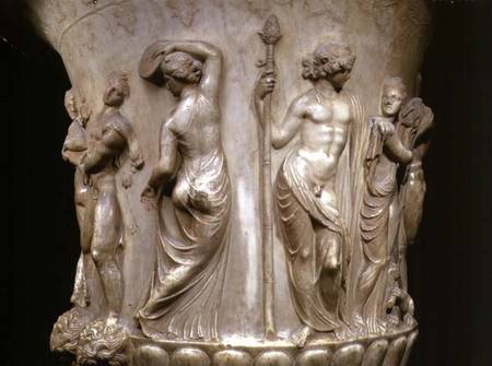 The Borghese Crater or Vase, detail of relief depicting Dionysus and his maenads, Greek,Neo-Attic od Anonymous