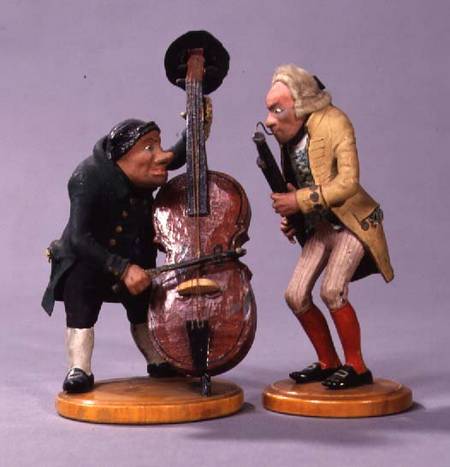 Caricature figurines of musiciansmade in Nuremberg od Anonymous