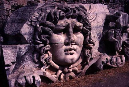 Colossal Head of Medusafrom a frieze on the Temple of Apollo od Anonymous