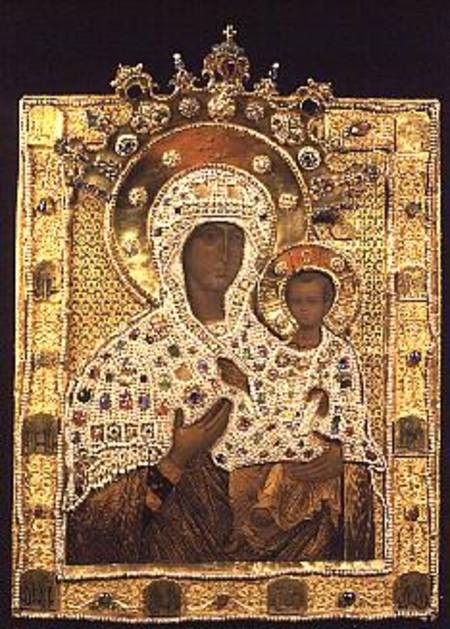 con of the Virgin, Smolenskaja monastery, Moscow od Anonymous