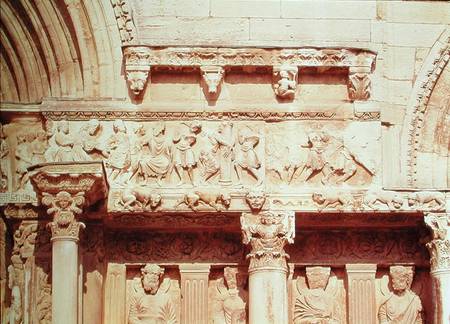 Detail from the central portal of the west facadedepicting scenes from the Passion of Christ od Anonymous