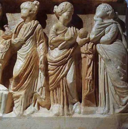 Detail from a sarcophagus od Anonymous