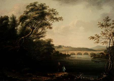 English Landscape with Fishermen od Anonymous