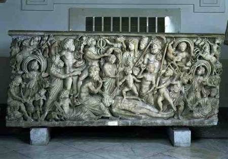 Frieze from a sarcophagus depicting the legend of Prometheusfrom Pozzuoli od Anonymous