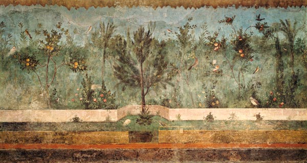 Garden Paintings from the so-called 'Villa of Livia', Primaporta,Rome od Anonymous