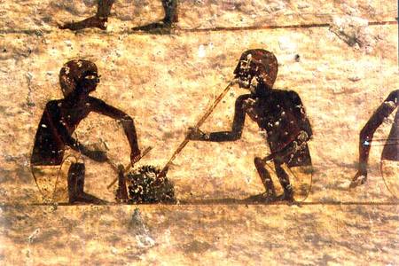 Glass Blowers, detail from a tomb wall painting,Egyptian od Anonymous