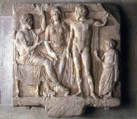 Gods and Worshippers Votive Relief od Anonymous