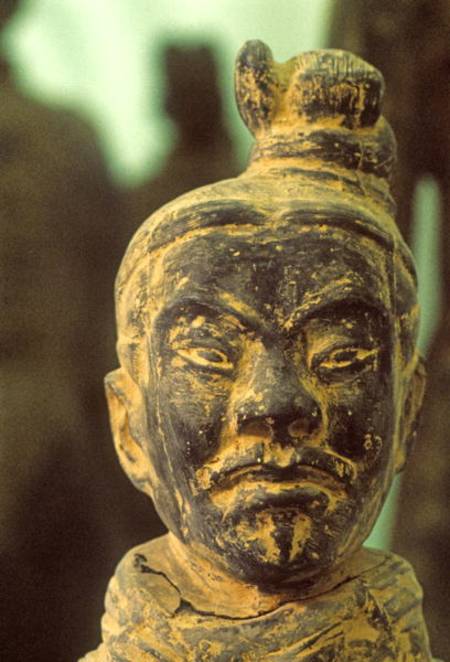 Head of a Warrior of the Qin Dynastyfrom near Xi'an od Anonymous