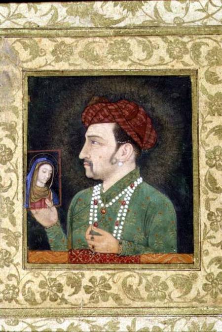 Jahangir holding a picture of the Madonna od Anonymous