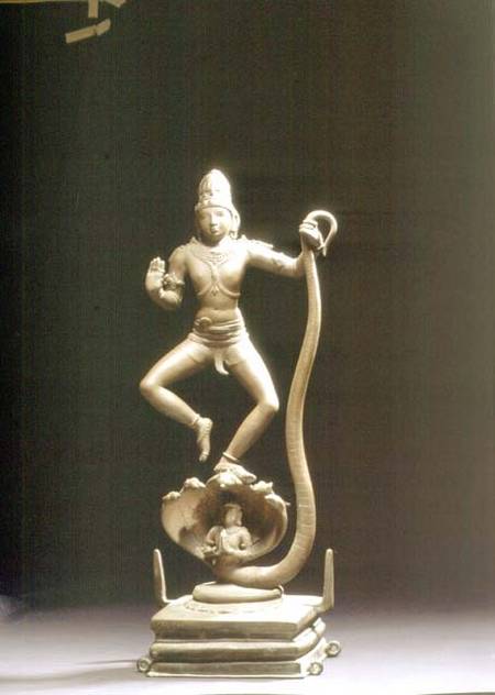 Kaliyakrishna, bronze, Chola od Anonymous