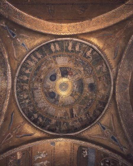 Mosaic of the CreationCupola in the Vestibule of San Marco Basilica od Anonymous