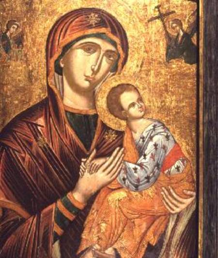 Mother of God of the PassionGreek Icon from Crete od Anonymous