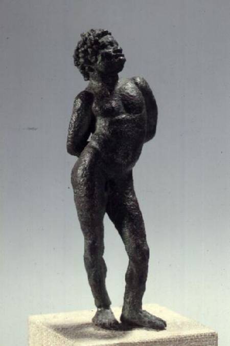 Negro chained slave, bronze statuette,Hellenistic period od Anonymous