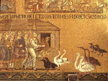Noah taking the Animals into the Arkmosaic in the Vestibule of San Marco od Anonymous
