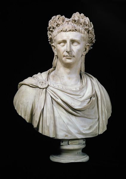 Portrait bust of Emperor Claudius I (10 BC-54 AD) od Anonymous