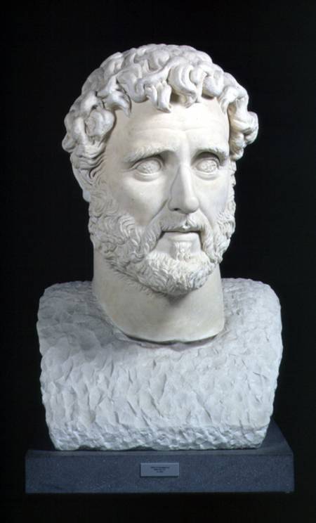 Portrait bust of Emperor Antoninus Pius (86-161) from the Baths of CaracallaRome od Anonymous