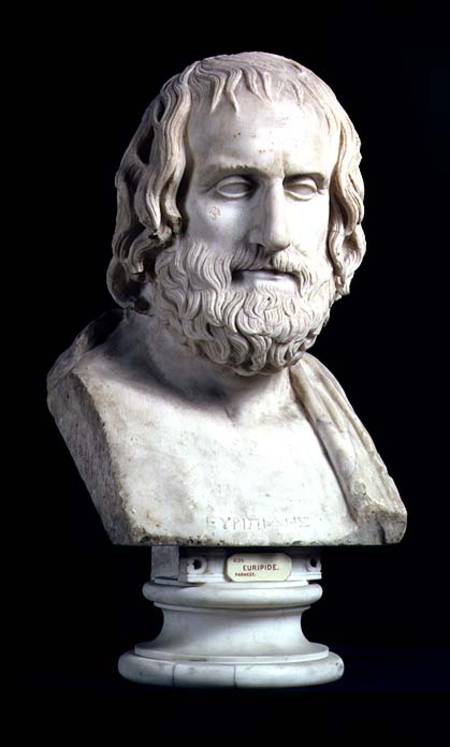 Portrait bust of Euripides (c.480-406 BC) od Anonymous