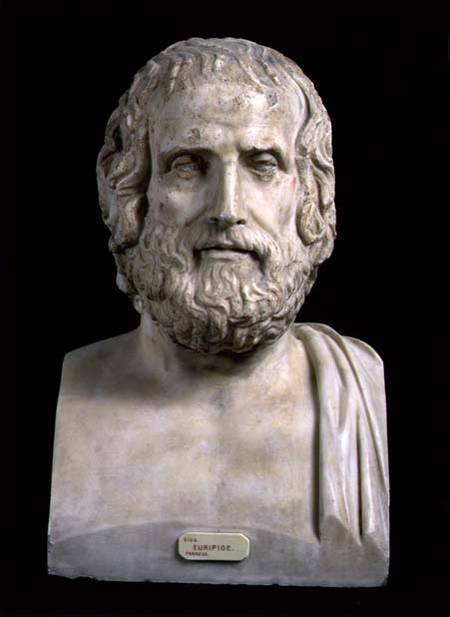 Portrait Bust of Euripides (c.484-406 BC) second half of the 4th century BC od Anonymous