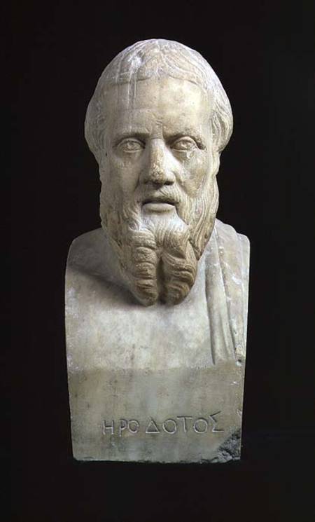 Portrait bust of Herodotus (c.485-425 BC) od Anonymous
