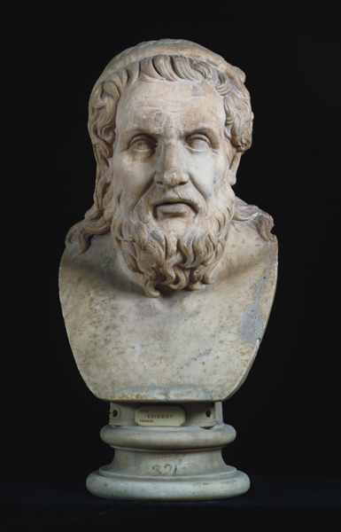 Portrait bust possibly of either Hesiod (8th century BC) or Homer (8th century BC) od Anonymous