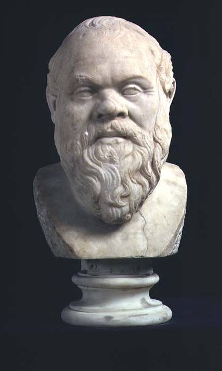 Portrait bust of Socrates (469-339 BC) od Anonymous