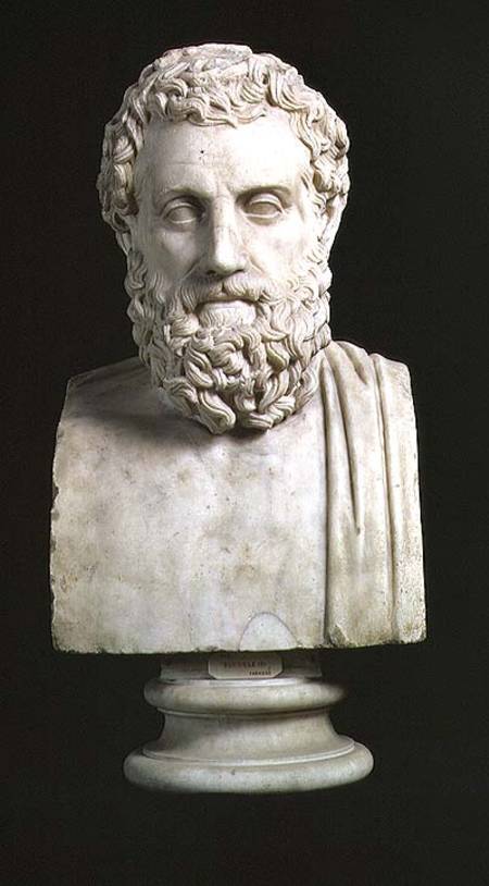Portrait bust of Sophocles (c.496-405 BC) od Anonymous