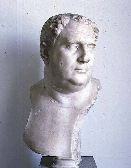 Portrait bust of VitelliusRoman od Anonymous