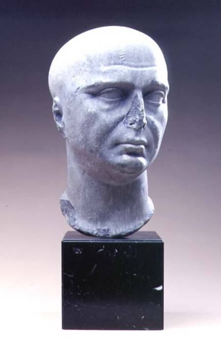Portrait head of a priest of Isis with shaven headRoman od Anonymous