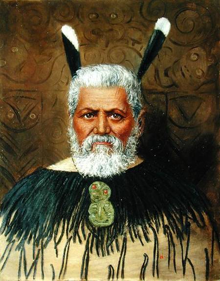 Portrait of a Maori od Anonymous