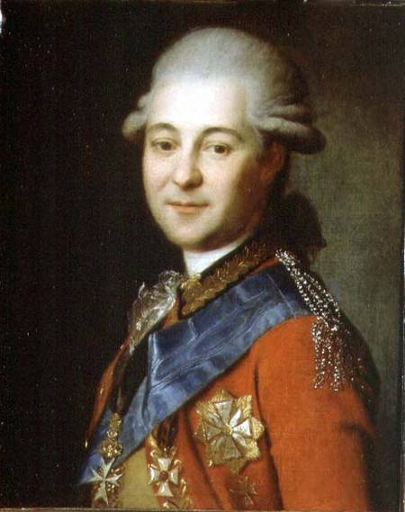 Portrait of Semeon Gavrilovich Zorich (1745-99) od Anonymous