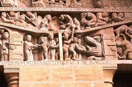 The Raising of the Dead, and Heaven and Hell,from the Last Judgement on the West Portal Tympanum od Anonymous